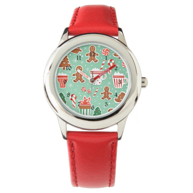 Julbakelse design armbandsur (Framsida)