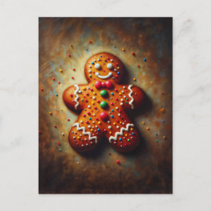 Julbakelse Festiv Målning Vykort