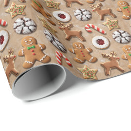 Julbakelse Inpackningspapper – Glädjerik Högtid Presentpapper