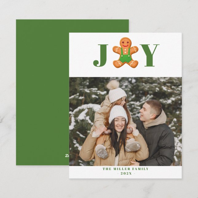 Julbakelse man Kakor Glädje Högtid Julkort (Fram/baksida)