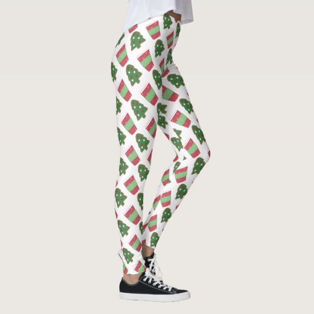 Julbakelse och kaffestrumpbyxor leggings (Höger)