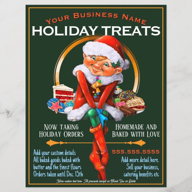 Julbakelser Catering Kampanj Reklamblad (Framsidan)