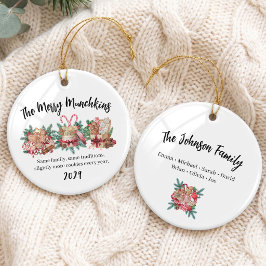 Julbakelser Familjegrupp Julgransprydnad Keramik