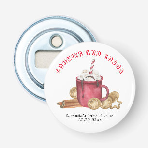 Julbakelser och kakao baby shower flasköppnare
