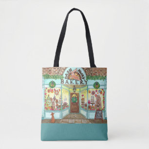 Julbakeri - vattenfärg Tote Bag Tygkasse