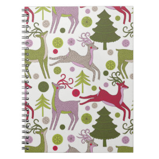 Julbakgrund: Festive Season Design Anteckningsbok