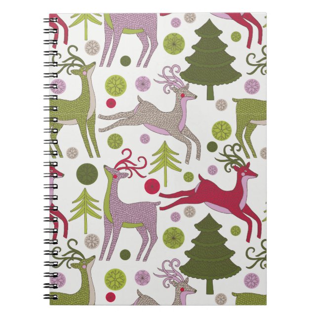 Julbakgrund: Festive Season Design Anteckningsbok (Framsidan)