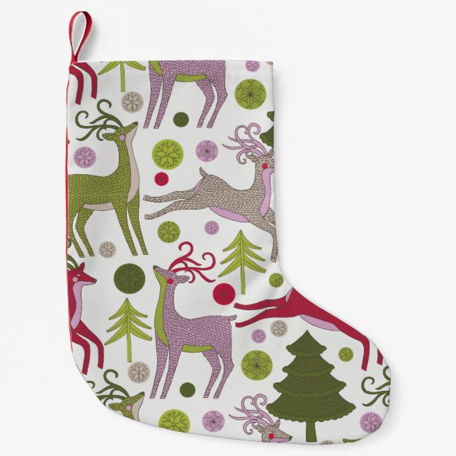 Julbakgrund: Festive Season Design Liten Julstrumpa (Framsidan)