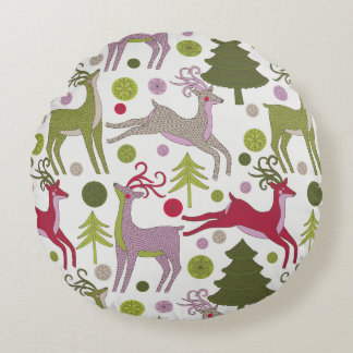 Julbakgrund: Festive Season Design Rund Kudde