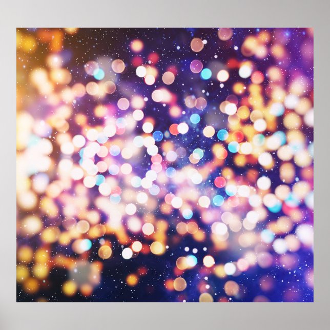 Julbakgrund: helgdag glitter. poster (Framsidan)