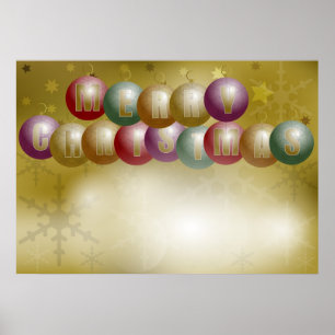 Julbakgrund Poster