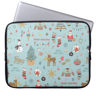 Julbakgrund, sömlös papper patt laptop fodral