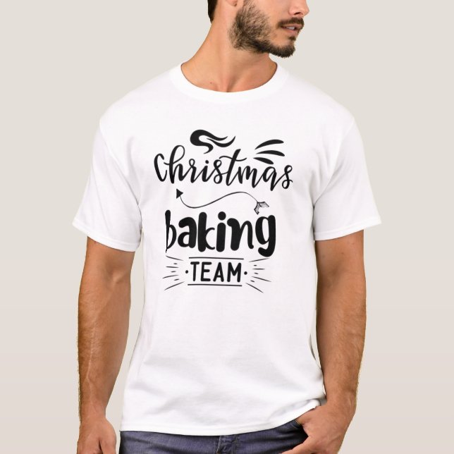 Julbaking Team-14132 T Shirt (Framsida)