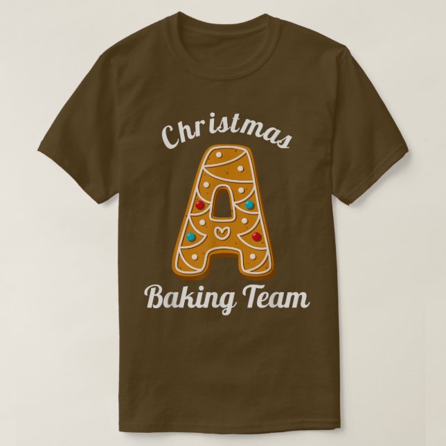 Julbaking Team Brev A Helgdag Matching Fa T Shirt (Design framsida)