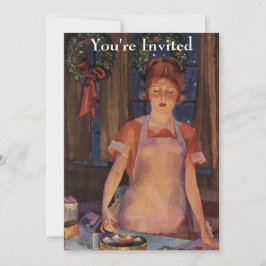 Julbaking-Vintage Inbjudningar