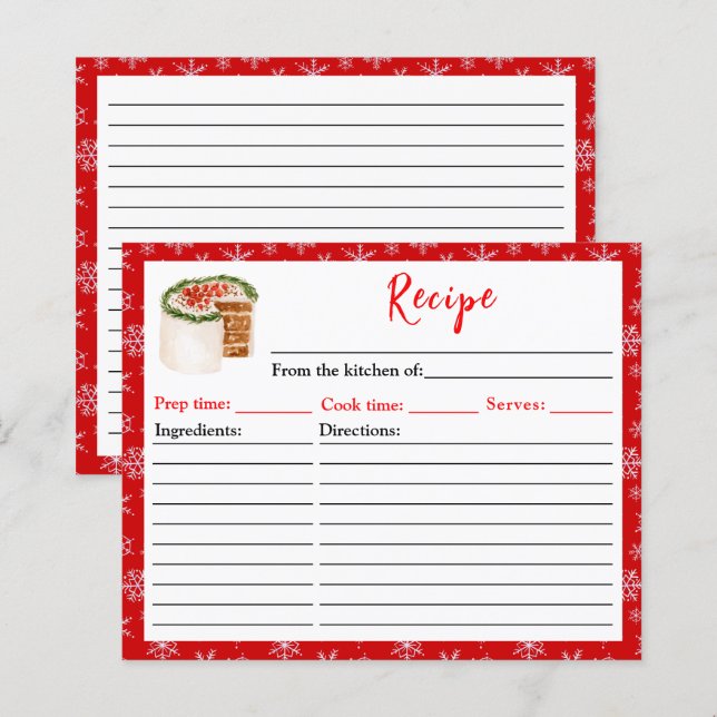 Julbakning Julkaka Recept (Fram/baksida)