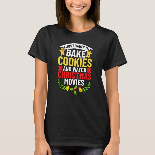 Julbakning Kakor Höjd Bagare Pepparkakor T Shirt (Framsida)