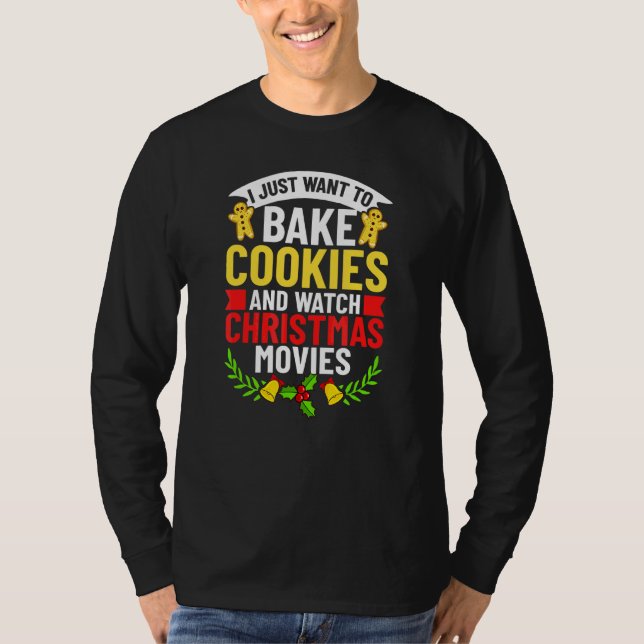 Julbakning Kakor Höjd Bakare Pepparkakor T Shirt (Framsida)