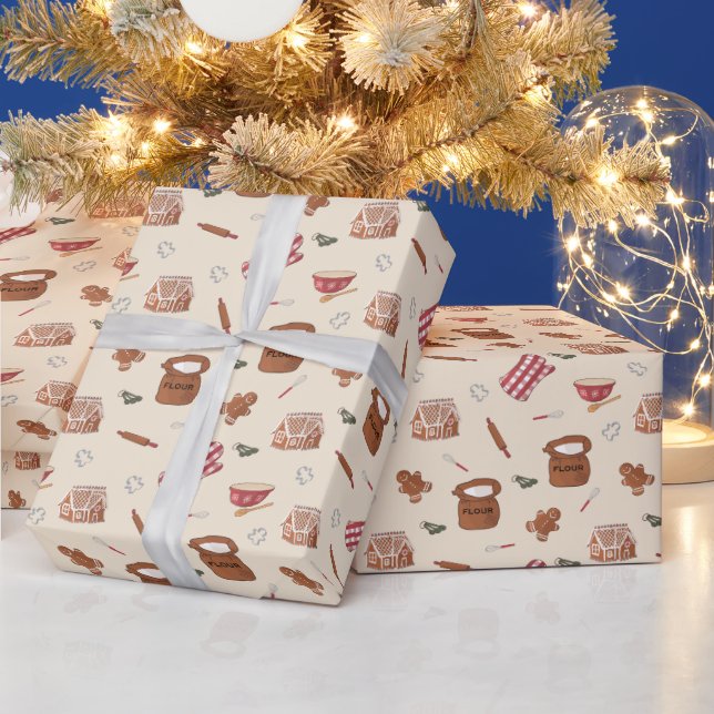 Julbakningspapper för presentförpackning presentpapper (Helgdagar)