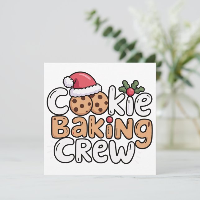 Julbakskompani Xmas Högtid  Julkort (Stående Fram)