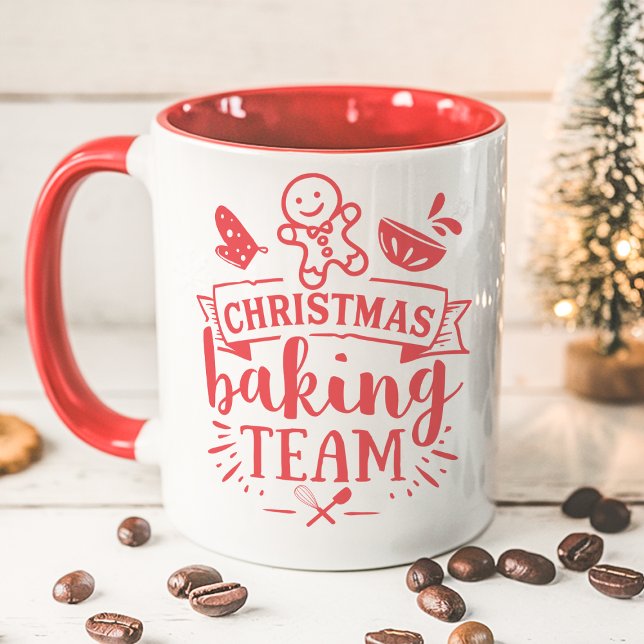 Julbakslag Cute Röda Högtider Mugg (Skapare uppladdad)
