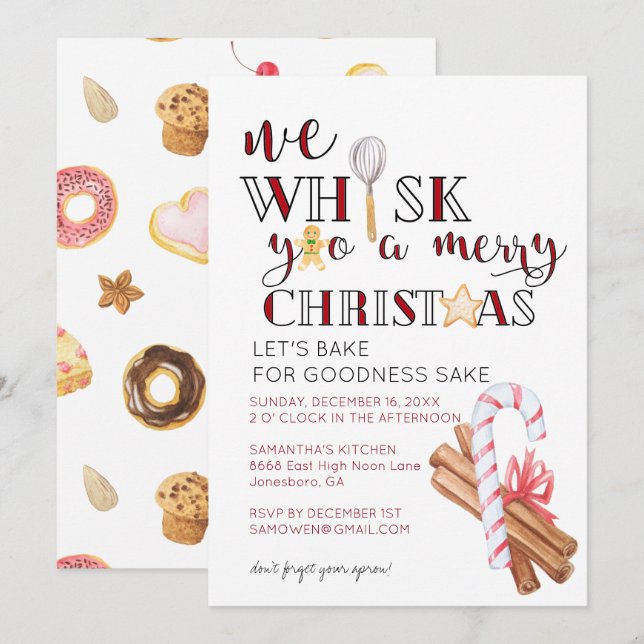 Julbaksparty Inbjudningar (Fram/baksida)