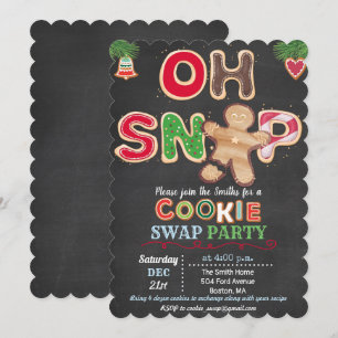 Julbakswap Jul Cookie Swap Inbjudan