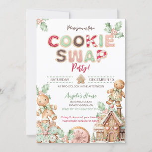 Julbakswappar Pepparkakor Inbjudningar
