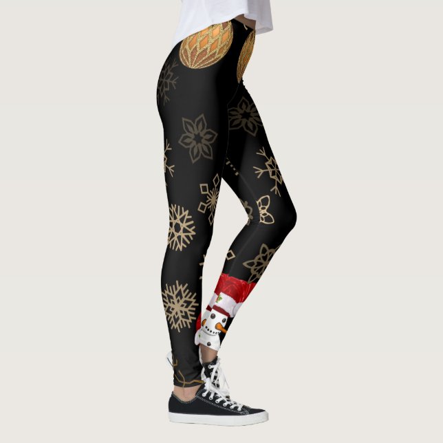 Julbalar, Snögubbe Leggings (Höger)