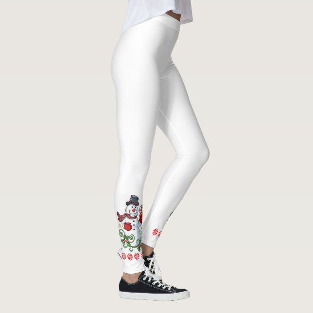 Julbalar, Snögubbe Leggings (Höger)