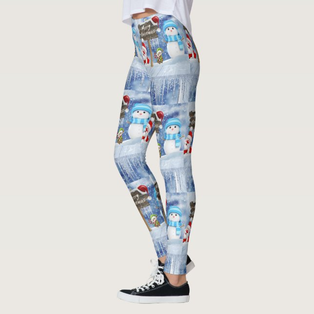Julbalar, Snögubbe Leggings (Vänster)