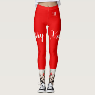 Julbaljväxter, högavvanda apris, sport leggings