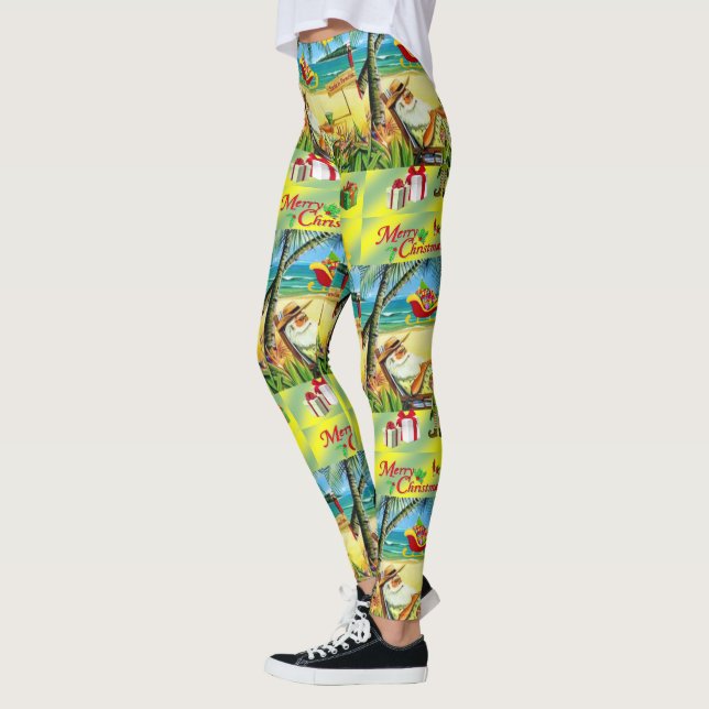 Julbalkar, Beach Bum Santa Leggings (Vänster)