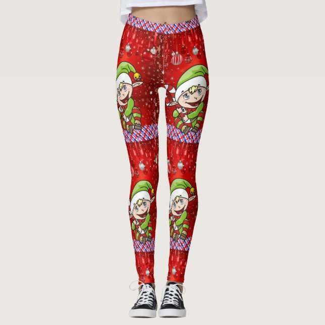 Julbalkar, Elf Leggings (Framsida)