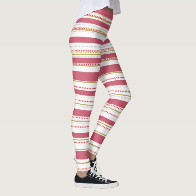 Julbalkar Leggings (Höger)