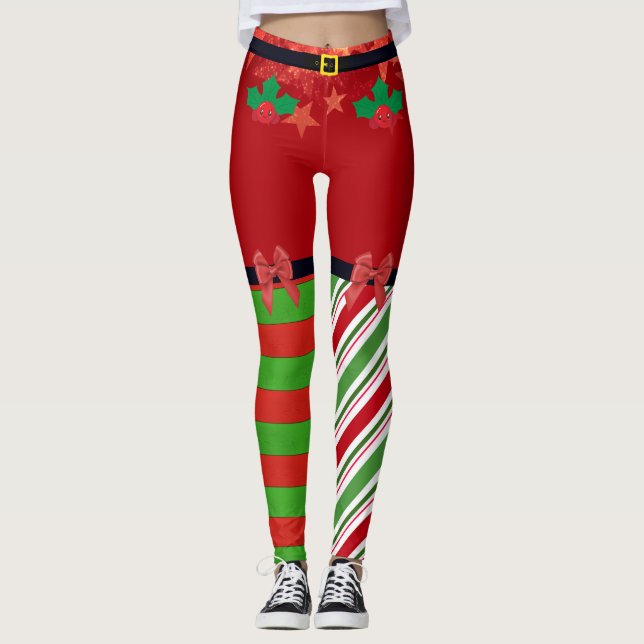Julbalkar Leggings (Framsida)