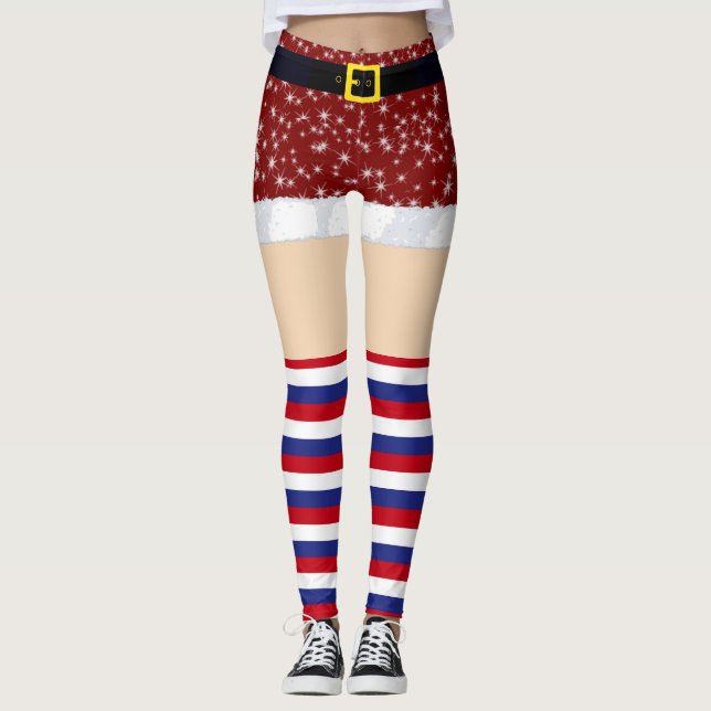 Julbalkar Leggings (Framsida)