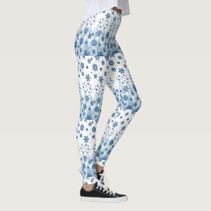 Julbalkar, snöflingor leggings