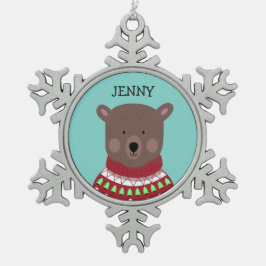 Julbälte Snöflinga Pewter Julgransprydnad