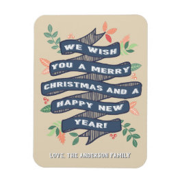 Julbanderollen i Blommigt, Helgdag Magnet