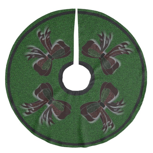 Julbänken - julgransmatta borstad polyester (Framsidan)