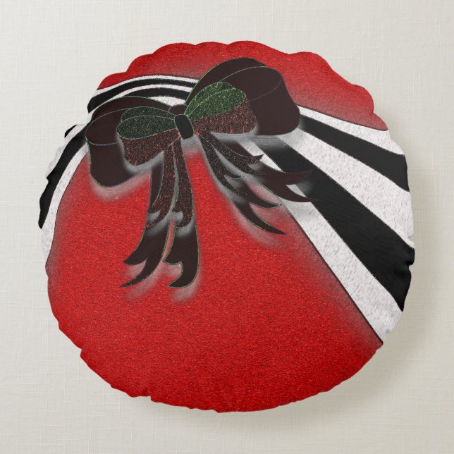 Julbänken - rund kudde (Framsidan)