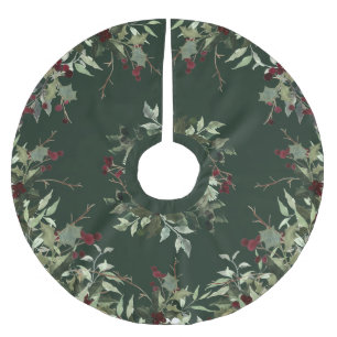 Julbär Jul Trädskört med Whimsy Julgransmatta Borstad Polyester