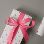 Julbär, mönster rosa grått-gåva,  heliga presentpapper<br><div class="desc">Elegant chic minimalistisk modern rosa bär på lätt grått (utbytbar) bakgrund. En enkel julklapp papper.</div>