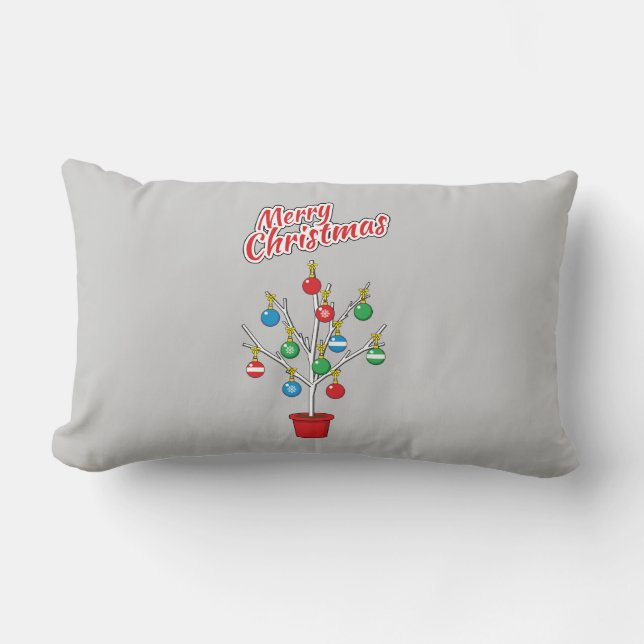Julbare Gren Träd - God jul Lumbarkudde (Framsida)