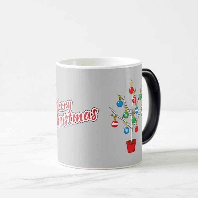 Julbare Gren Träd - God jul Magisk Mugg (Framsida höger)