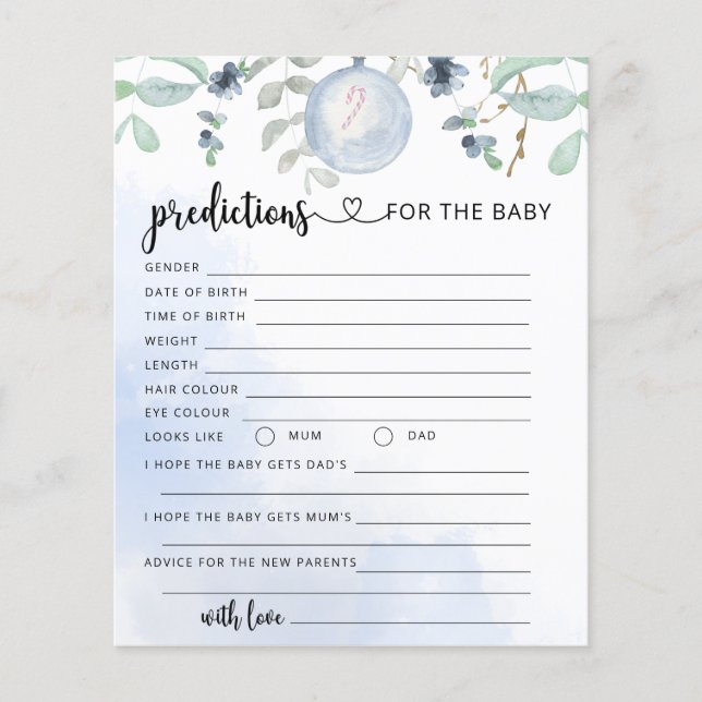 Julbarn förutsägelser och råd (Framsida)