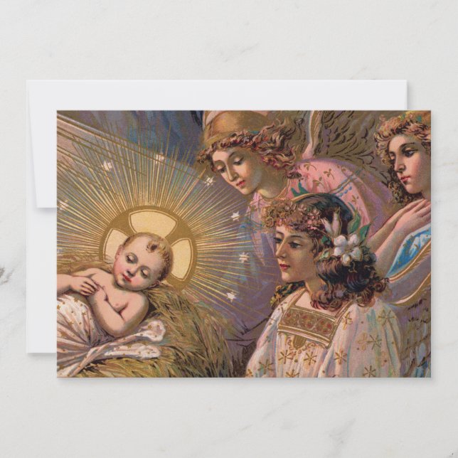 Julbarnkort eller inbjudan (Framsida)