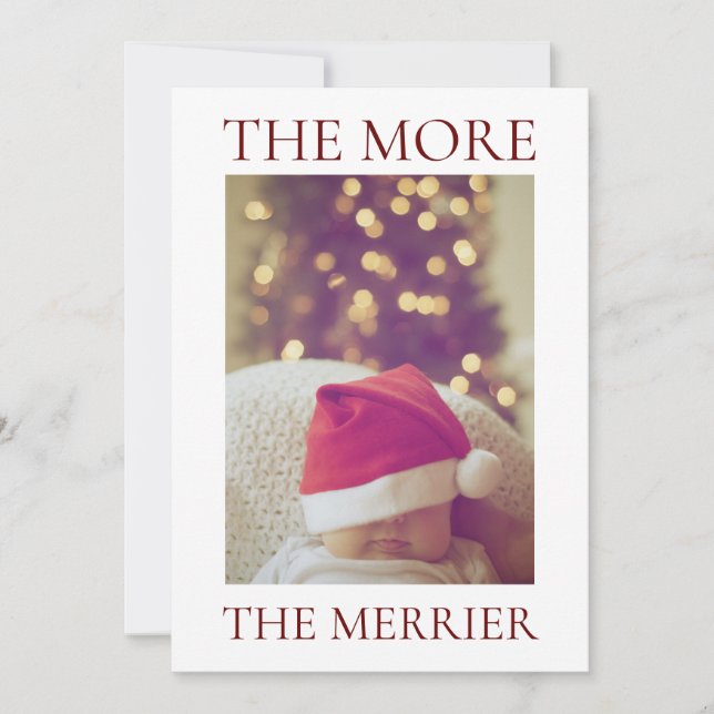 Julbarnsannonsering Inbjudningar (Framsida)