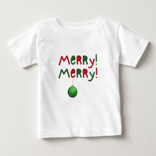 Julbarnskläder med söta fraser  t shirt (Framsida)